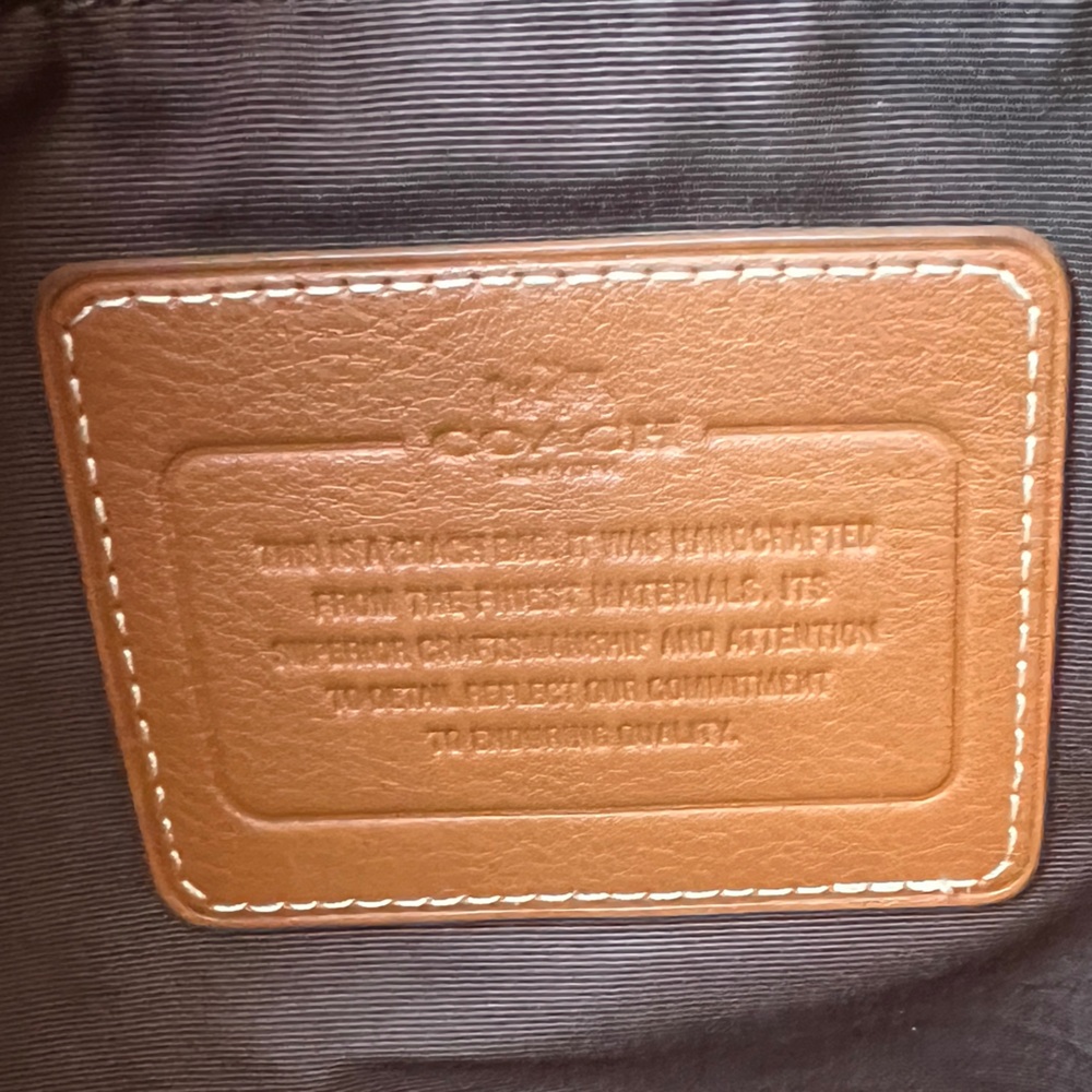 Coach Heritage Web Messenger Brown Leather Adjustable Strap Bag - Picture 12 of 16